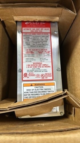 Eclipse Automatic Gas Shut Off Valve, Series 2000At Valve,