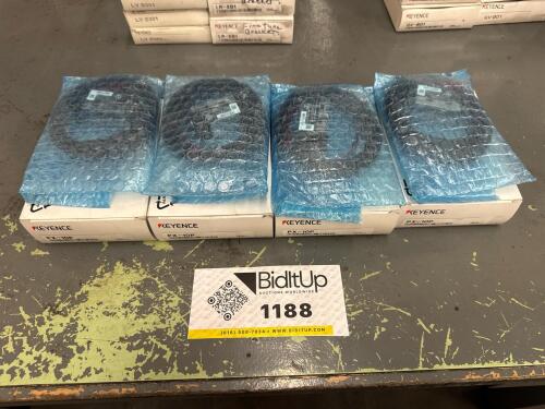 (4) Keyence PX‑10P Heavy‑Duty Photoelectric Amplifier Units