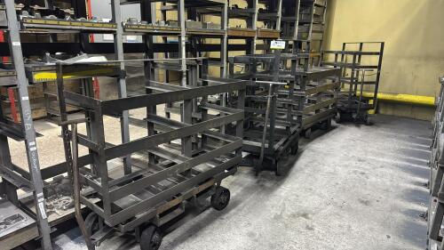 (4) Steel Mold Casting Storage/Transfer Carts