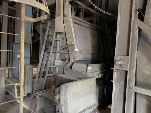 With Mag Seperator, 34 Cubic Foot WheelaBrator Blast Machine with Shot Elevator and Screw Feeder