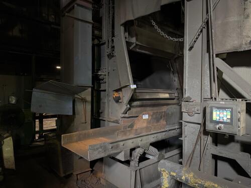 With Mag Seperator, 34 Cubic Foot WheelaBrator Blast Machine with Shot Elevator and Screw Feeder