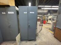 Hallowell 2-Door Industrial Cabinet w/ Assorted Abrasives