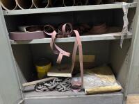 Hallowell 2-Door Industrial Cabinet w/ Assorted Abrasives - 5