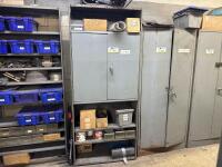 2-Door Cabinet w/ Shelving of Assorted Tooling / End Mills
