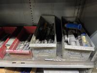 2-Door Cabinet w/ Shelving of Assorted Tooling / End Mills - 7