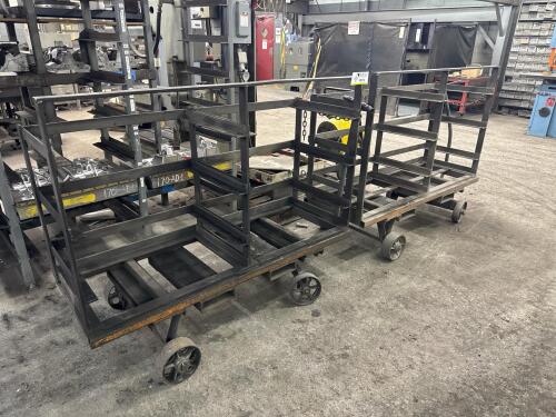 (2) Steel Mold Casting Storage/Transfer Carts
