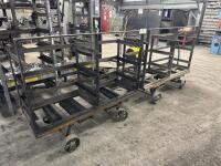 (2) Steel Mold Casting Storage/Transfer Carts