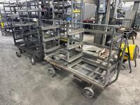 (2) Steel Mold Casting Storage/Transfer Carts - 2