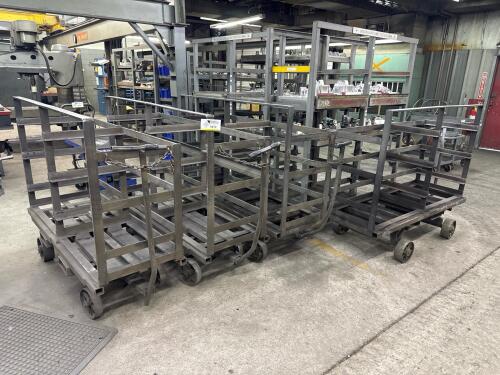 (4) Steel Mold Casting Storage/Transfer Carts