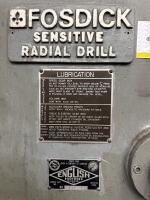 Fosdick 3&rsquo; Sensitive Radial Drill (12&rdquo; Column) with Rotating Table - 10