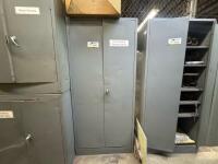 Hallowell 2-Door Industrial Cabinet w/ Assorted Maintenance Supplies