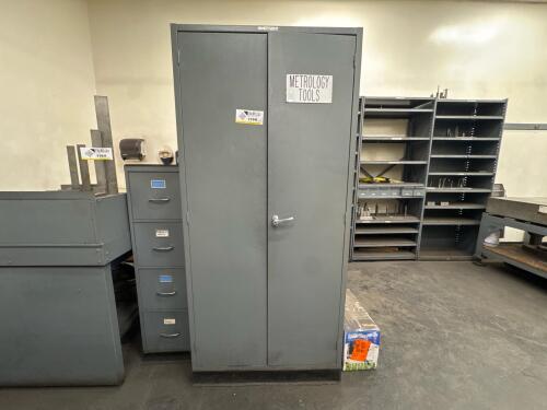 2-Door Cabinet with Assorted Metrology Tooling Contents
