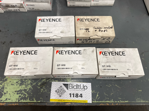 (4) Keyence GT‑H10 with (2) Keyence GT‑H12 Contact Sensor Heads