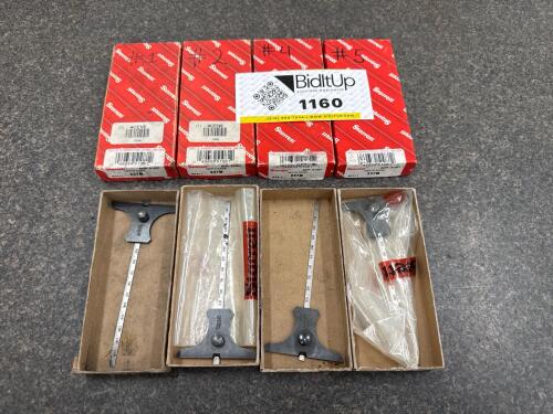 (4) Starrett 237M Depth Gage