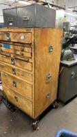 Wooden Rolling Tool Cabinet - 2