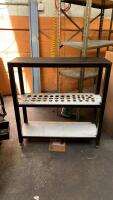 3 tier metal rack