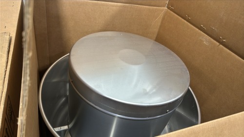 Dayton Exhaust Ventilator, Model: 56Jn94, Type: Centrifugal Upblast Less Drive Package, Drive Type: Belt Drive, Impeller Diameter : 21 1/4&rdquo;, Base Length X Base Width 30&rdquo; X 30&rdquo;, Height :34 3/4&rdquo;