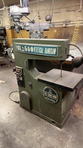 Jet equipment, VBS 500 vertical bandsaw