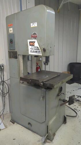 Roll-In Saw Model J20 Tool & Die Contour Vertical Bandsaw