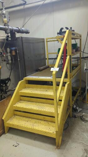 57" x 42" x 34" Steel Platform with 3-Step Staircase