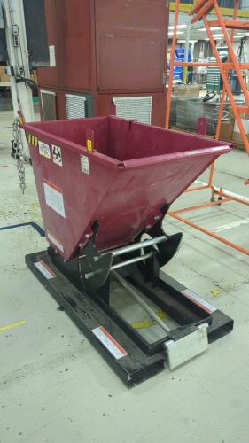 Dayton Model 5PKG1 Self-Dumping Steel Hopper