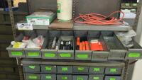 Steel Shelving Unit with Multi-Drawer Parts Cabinet with Contents of Tooling - 3