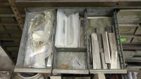 Steel Shelving Unit with Multi-Drawer Parts Cabinet with Contents of Tooling - 11
