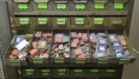 Steel Shelving Unit with (90) Parts Drawers and Contents of Chasers - 8