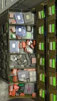 Steel Shelving Unit with (90) Parts Drawers and Contents of Chasers - 14