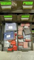 Steel Shelving Unit with (90) Parts Drawers and Contents of Chasers - 15