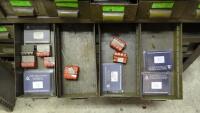 Steel Shelving Unit with (90) Parts Drawers and Contents of Chasers - 17
