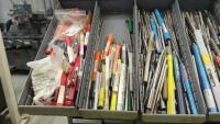 Steel Shelving Unit with (102) Parts Drawers with Contents of Tooling - 2