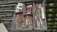 Steel Shelving Unit with (102) Parts Drawers with Contents of Tooling - 9