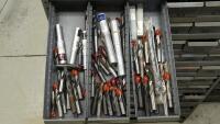 Steel Shelving Unit with (102) Parts Drawers with Contents of Tooling - 14