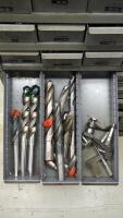 Steel Shelving Unit with (102) Parts Drawers with Contents of Tooling - 24