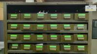 Steel Shelving Unit with 102-Parts Drawers with Contents of Assorted Taps - 2