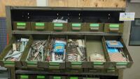 Steel Shelving Unit with 102-Parts Drawers with Contents of Assorted Taps - 7