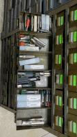Steel Shelving Unit with 102-Parts Drawers with Contents of Assorted Taps - 15