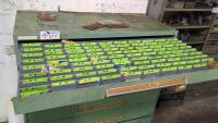Stanley Vidmar 9-Drawer Parts Cabinet with Contents of Assorted Tooling - 2