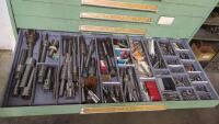 Stanley Vidmar 9-Drawer Parts Cabinet with Contents of Assorted Tooling - 6