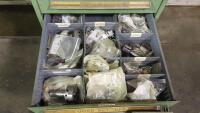 Stanley Vidmar 9-Drawer Parts Cabinet with Contents Spare Parts and Tooling - 8