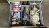 Stanley Vidmar 9-Drawer Parts Cabinet with Contents Spare Parts and Tooling - 9