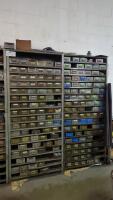(2) Steel Shelving Units with Contents of Kingsbury Tooling