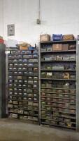 (2) Steel Shelving Units with Contents of Kingsbury Tooling