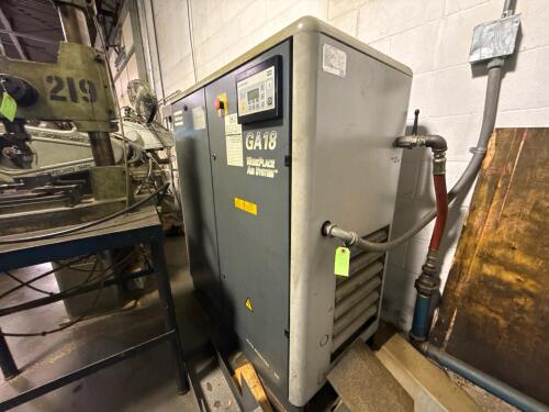 2001 Atlas Copco GA18 25HP Rotary Screw Compressor
