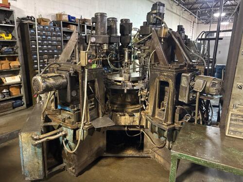 Kingsbury Rotary Transfer Machine Base with (9) Hause Holomatic Tapping & Drilling Units
