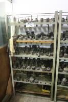 Steel Shelving Unit with Contents of Turret Lathe Tooling - 2