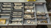 96-Drawer Parts Bin with Contents of Inspection Gages and Tooling - 3