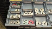 96-Drawer Parts Bin with Contents of Inspection Gages and Tooling - 4