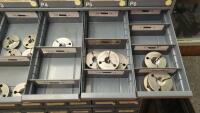 96-Drawer Parts Bin with Contents of Inspection Gages and Tooling - 5